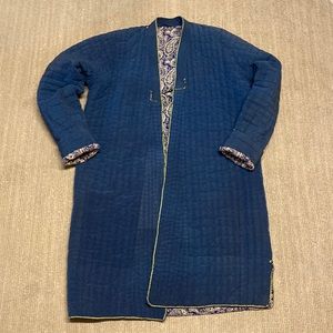 Handmade quilted Japanese kimono robe